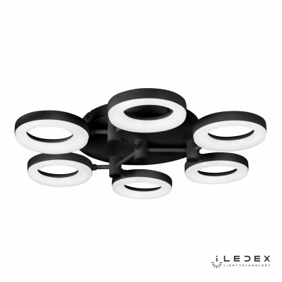 Потолочная люстра iLedex Jomo FS-014-X6-(B) 72W BK