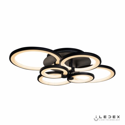 Потолочная люстра iLedex Ring A001/6 BK