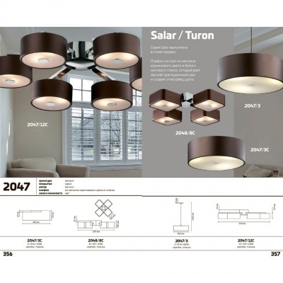 Люстра потолочная Odeon Light TURON 2048/8C