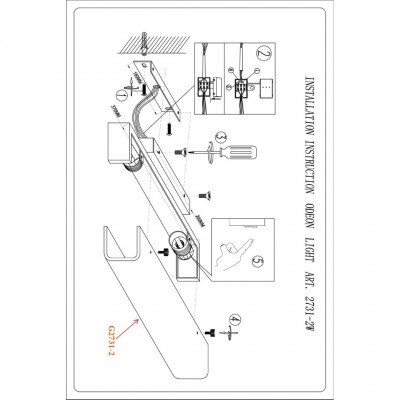 Бра с выключателем Odeon Light KIMA 2731/2W