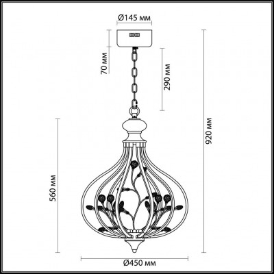 Светодиодная подвесная люстра Lumion Alissa 3710/72L