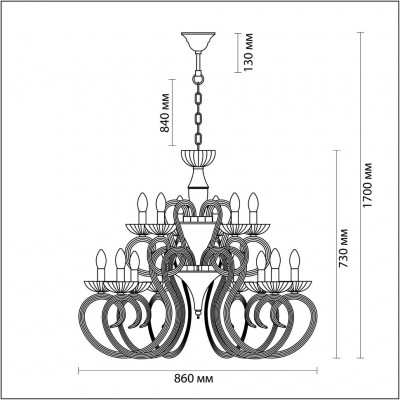 Люстра подвесная Odeon Light ZEFIRO 3932/15