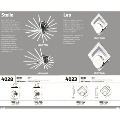 Светодиодная потолочная люстра Odeon Light STELLO 4028/64CL