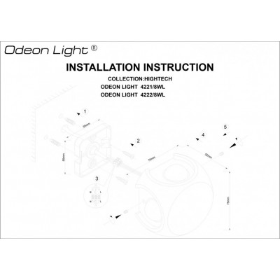 Уличный светодиодный настенный светильник Odeon Light Miko 4221/8WL