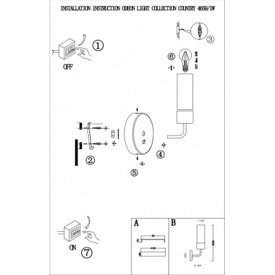 Бра Odeon Light Stepi 4659/1W