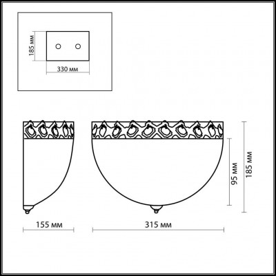 Бра Odeon Light ASPENA 2777/1W