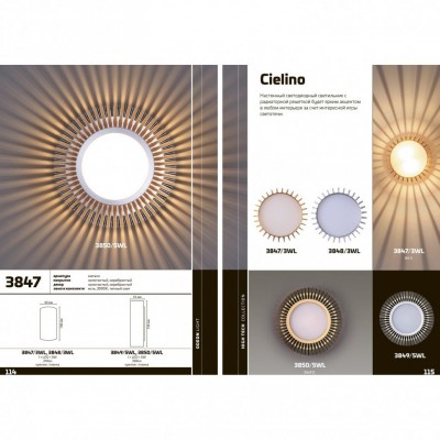 Светодиодный настенно-потолочный светильник Odeon Light Cielino 3847/3WL