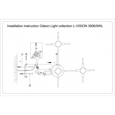 Светодиодный настенный светильник Odeon Light Costella 3906/9WL