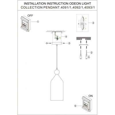Подвесной светильник Odeon Light Bolli 4092/1