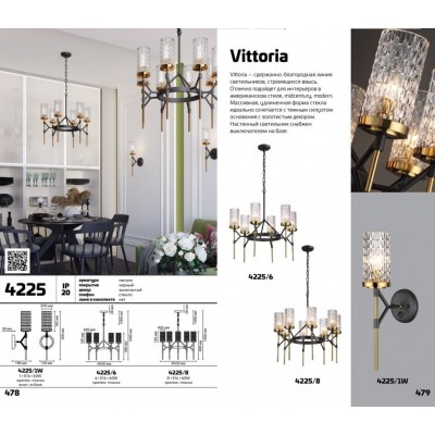 Люстра подвесная Odeon Light Vittoria 4225/8