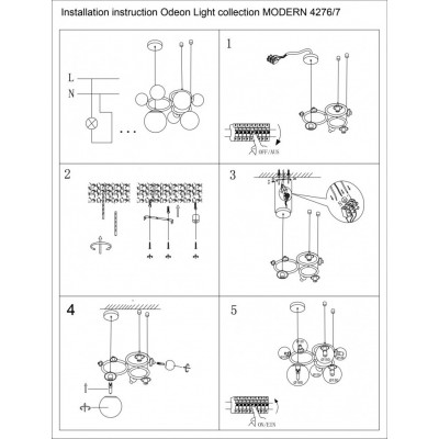 Подвесной светильник Odeon Light Nuvola 4276/7