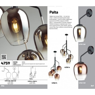 Бра с выключателем Odeon Light PALTA 4760/1W