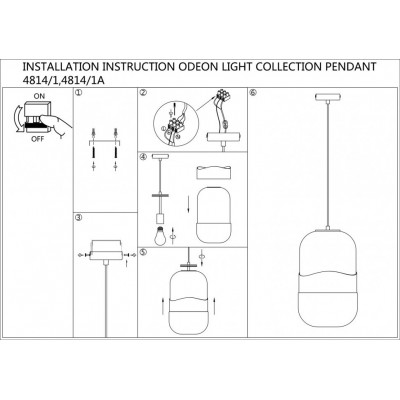 Подвесной светильник Odeon Light Apile 4814/1A