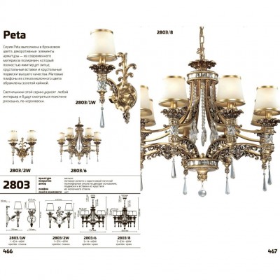 Люстра подвесная Odeon Light PETA 2803/8