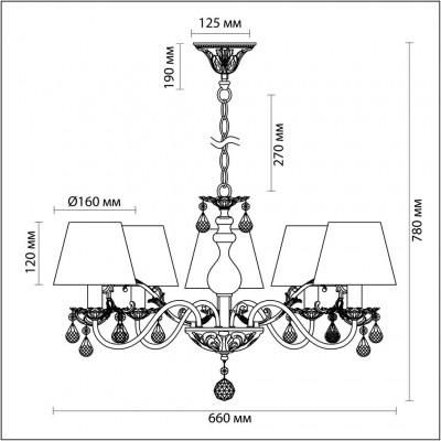 Люстра подвесная Odeon Light MAGALI 3229/5