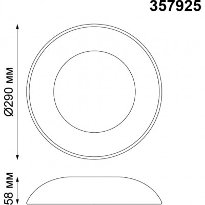 Светодиодный настенно-потолочный светильник Novotech Cail 357925