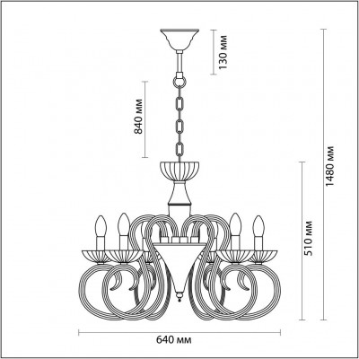 Люстра подвесная Odeon Light ZEFIRO 3932/6