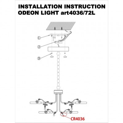 Светодиодная подвесная люстра Odeon Light FIUGGI 4036/72L