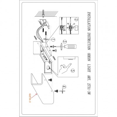 Бра с выключателем Odeon Light KIMA 2731/3W