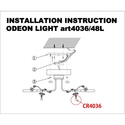 Светодиодная потолочная люстра Odeon Light FIUGGI 4036/48L