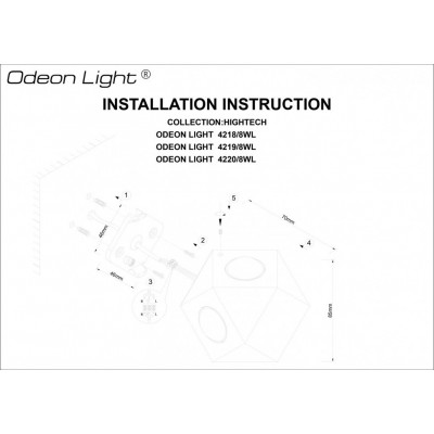 Уличный светодиодный настенный светильник Odeon Light Diamanta 4220/8WL