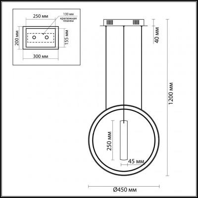 Светодиодный подвесной светильник Odeon Light Constance 4603/54L