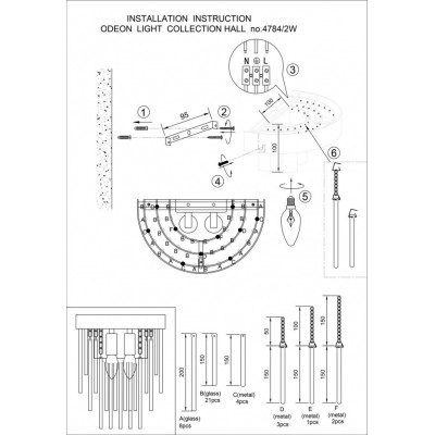 Бра Odeon Light Avista 4784/2W