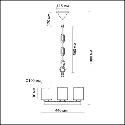 Люстра подвесная Odeon Light FABO 2767/4