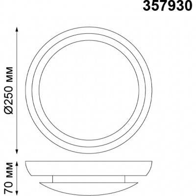 Светодиодный настенно-потолочный светильник Novotech Cail 357930
