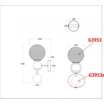 Бра Odeon Light JOLLY 3953/1W