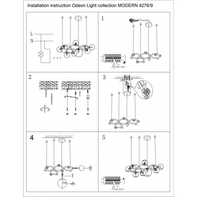 Подвесной светильник Odeon Light Nuvola 4276/9