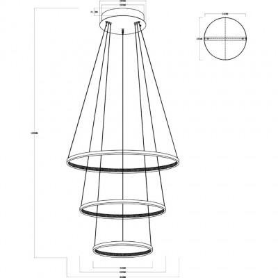 Светодиодный подвесной светильник Odeon Light SATURNO 3963/99L