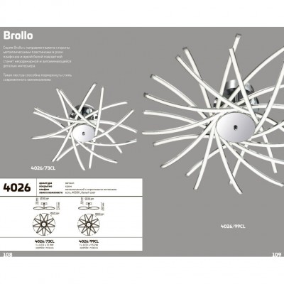 Светодиодная потолочная люстра Odeon Light BROLLO 4026/73CL