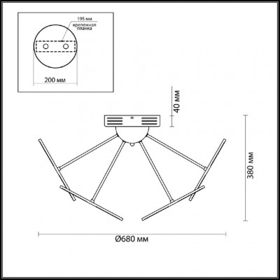 Светодиодная потолочная люстра Odeon Light Spring 4104/60CL