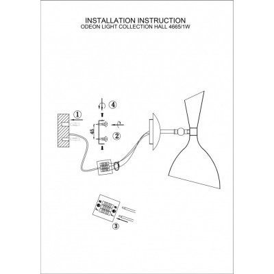 Бра Odeon Light Rasto 4665/1W