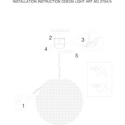 Люстра подвесная Odeon Light TOLA 2704/5