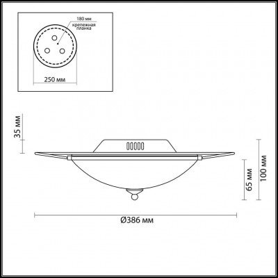 Потолочный светильник Odeon Light KANTI 3483/2C