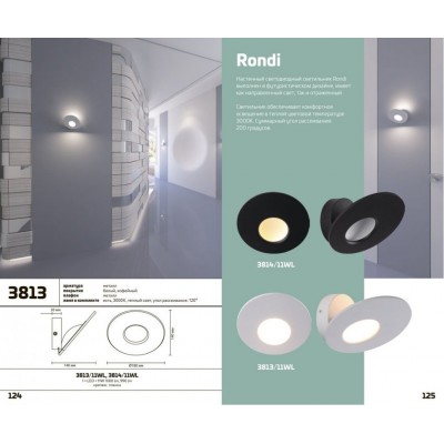Светодиодный настенно-потолочный светильник Odeon Light RONDI 3813/11WL
