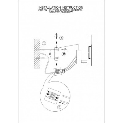 Светодиодный настенный светильник Odeon Light Mondi 3899/7WW