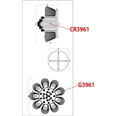 Люстра потолочная Odeon Light VOLANO 3961/9C