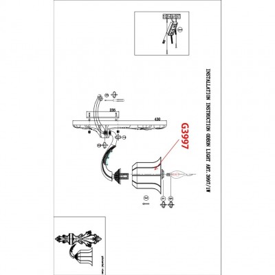 Бра Odeon Light MERANO 3997/1W