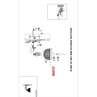 Бра Odeon Light PIEMONT 3998/1W