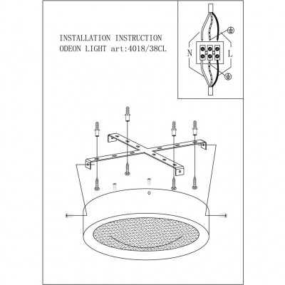 Светодиодный настенно-потолочный светильник Odeon Light TENO 4018/38CL