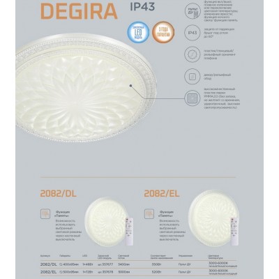 Светодиодный настенно-потолочный светильник SONEX DEGIRA 2082/EL