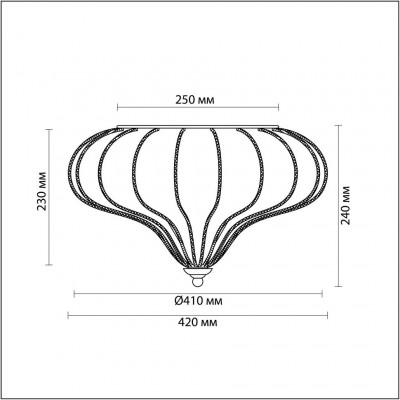 Люстра потолочная Odeon Light NARGIZ 2684/4C