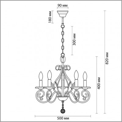 Люстра подвесная Lumion OTESSO 3409/5