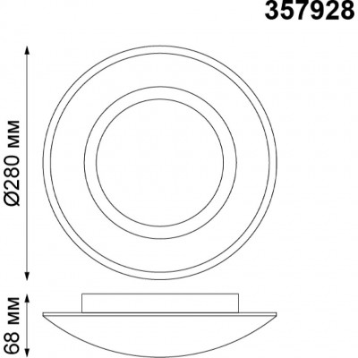Светодиодный настенно-потолочный светильник Novotech Cail 357928
