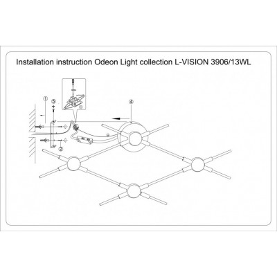 Светодиодный настенный светильник Odeon Light Costella 3906/13WL