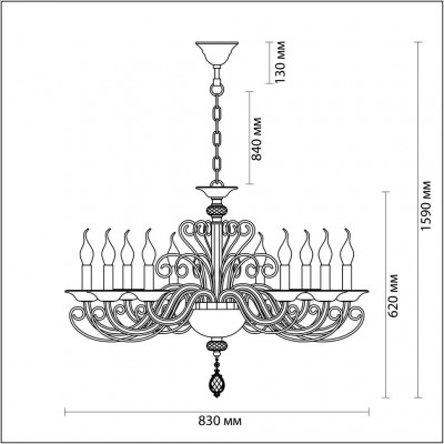 Люстра подвесная Odeon Light FAVOLA 3949/10