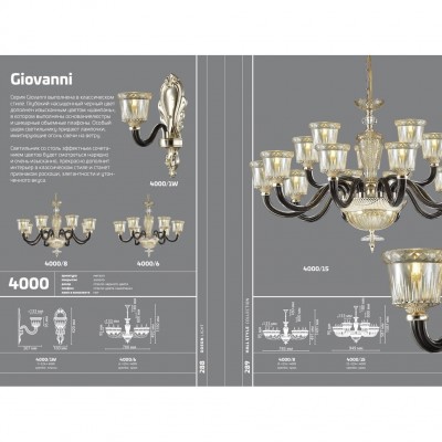 Люстра подвесная Odeon Light GIOVANNI 4000/15